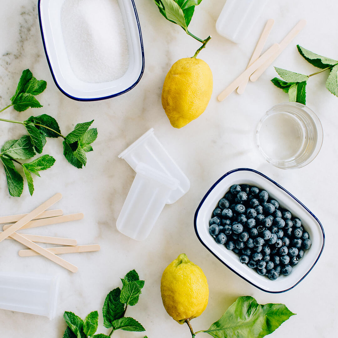 Ricola Blueberry mint ice pops Recipe - Step  1