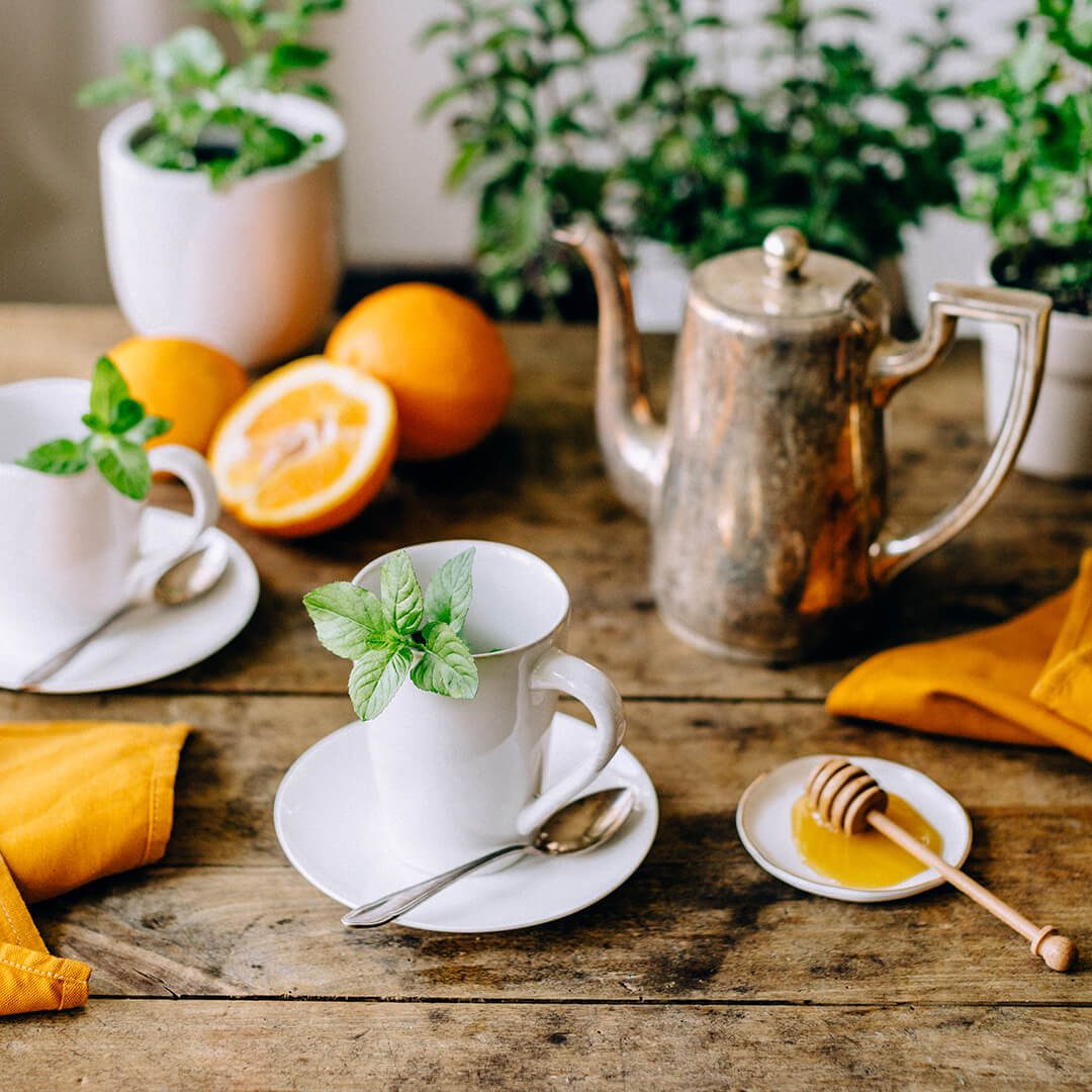 Ricola Fruity orange mint tea Recipe - Step  1
