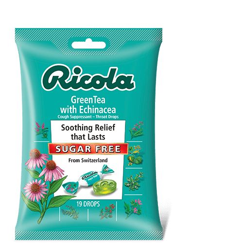 Ricola Sugar Free Green Tea with Echinacea 19 Count