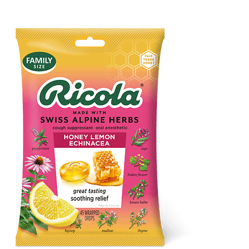 Ricola Honey Lemon with Echinacea 45 Count